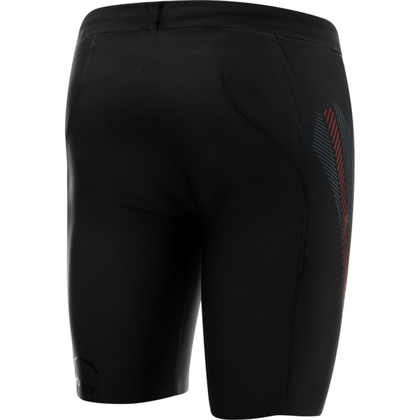 2026 Zone3 Premium Aerodome Elite 5/3mm Neoprene Buoyancy Swim Shorts NA18MBSP101 - Black / Red